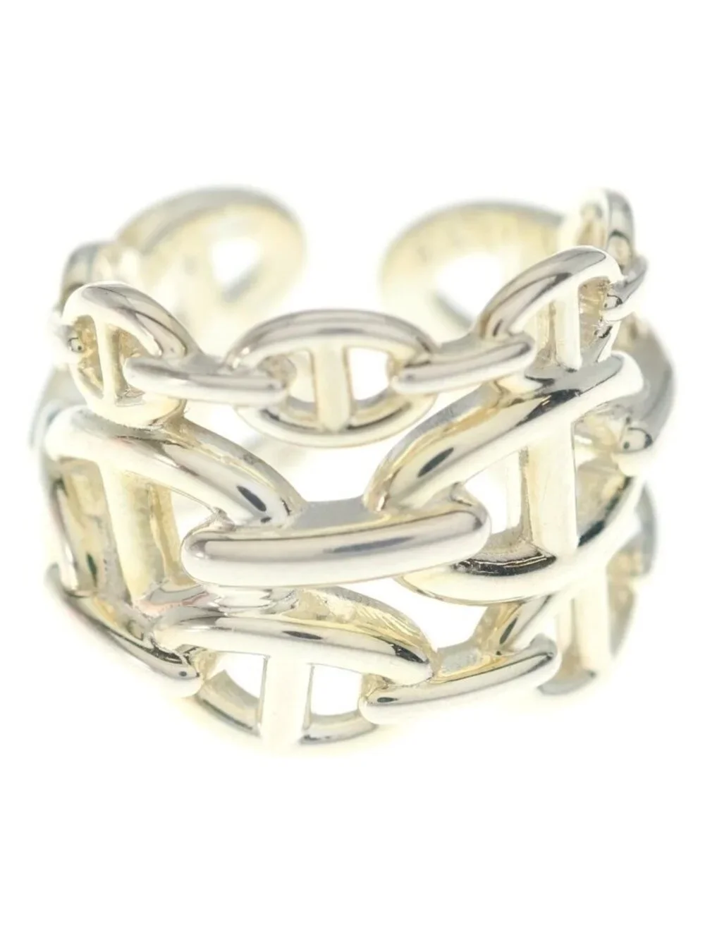 Hermes Chaine D'ancre GM Ring Silver